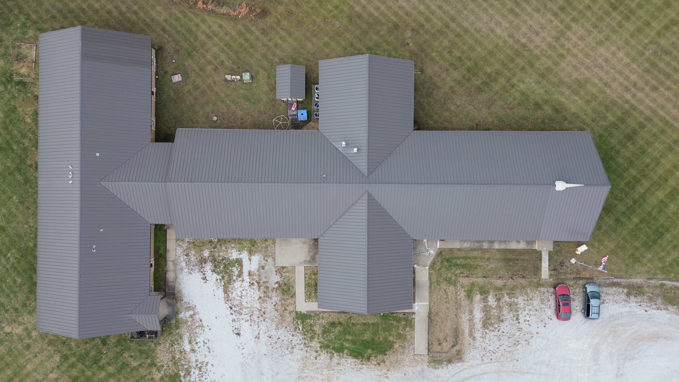 Birds eye aerial view